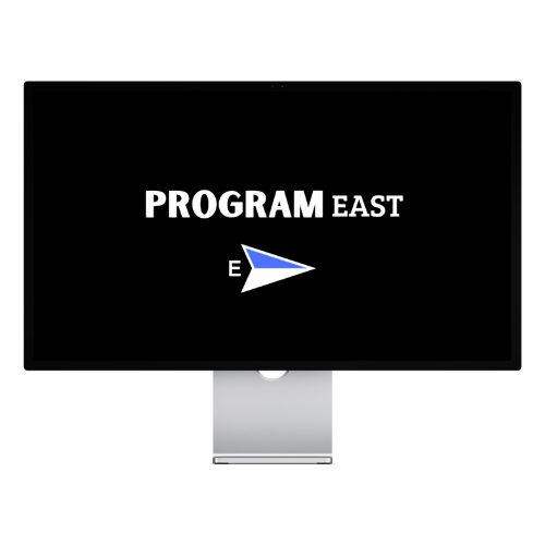 Computador com logo da Program East